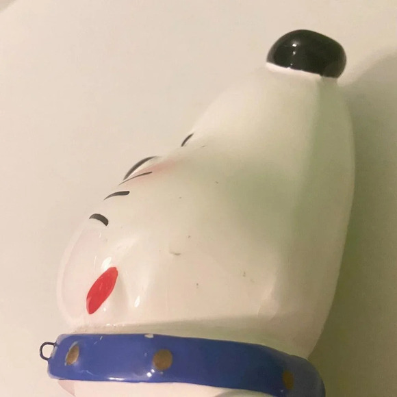 Vintage Ceramic Dog Coin Bank Victor Musical  Industries Inc 6.5 Inch Figurine - Picture 10 of 16